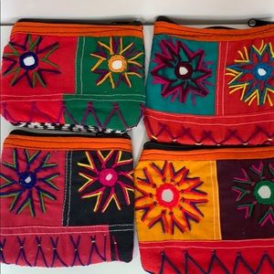 Handcrafted pouches made in India